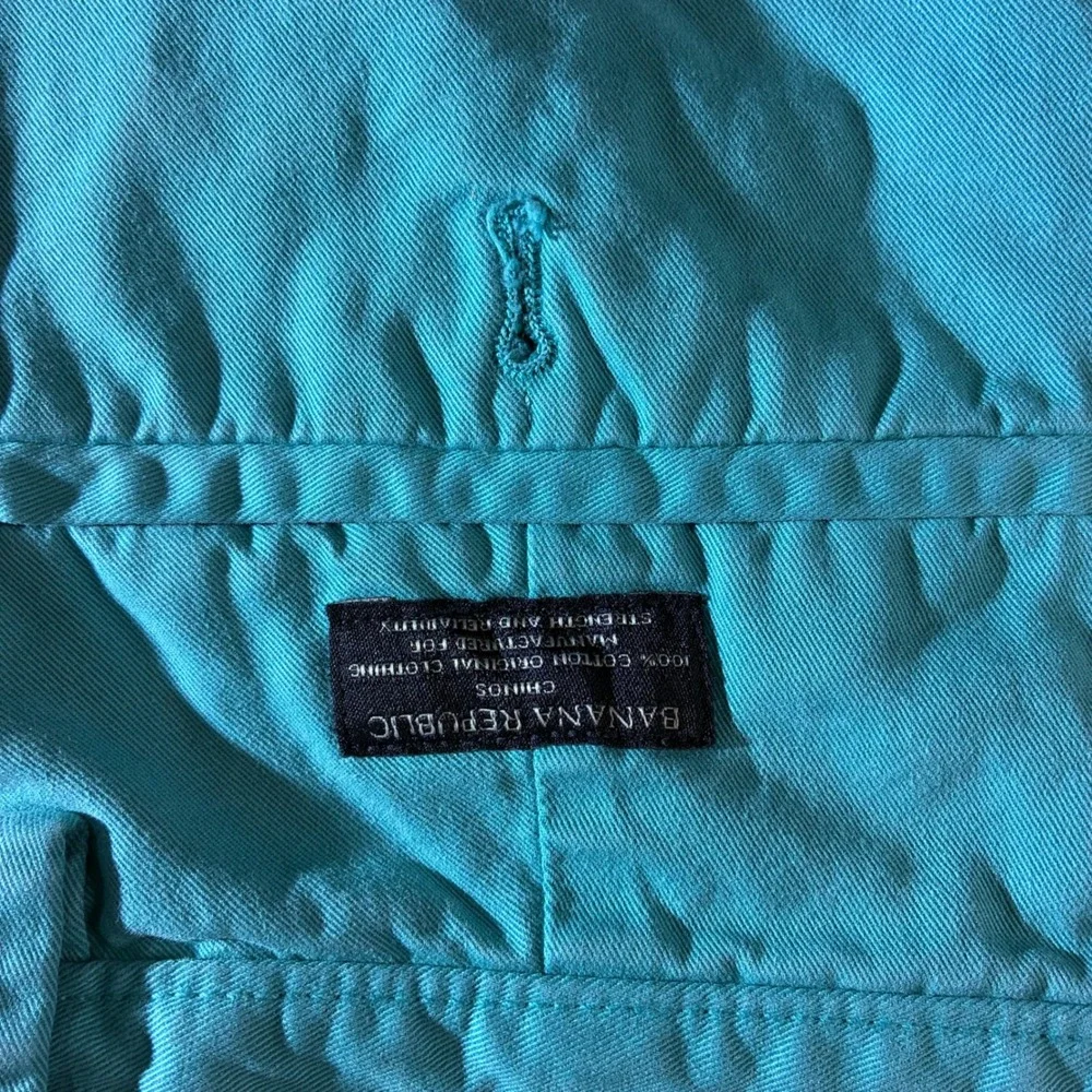 Banana Republic Mens City Short 16 Chino Ceramic Blue 182185-04 Size 33